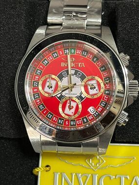 Invicta Speedway Monte Carlo Roulette Casino Men's Watch - 39.5mm, Steel (50494)